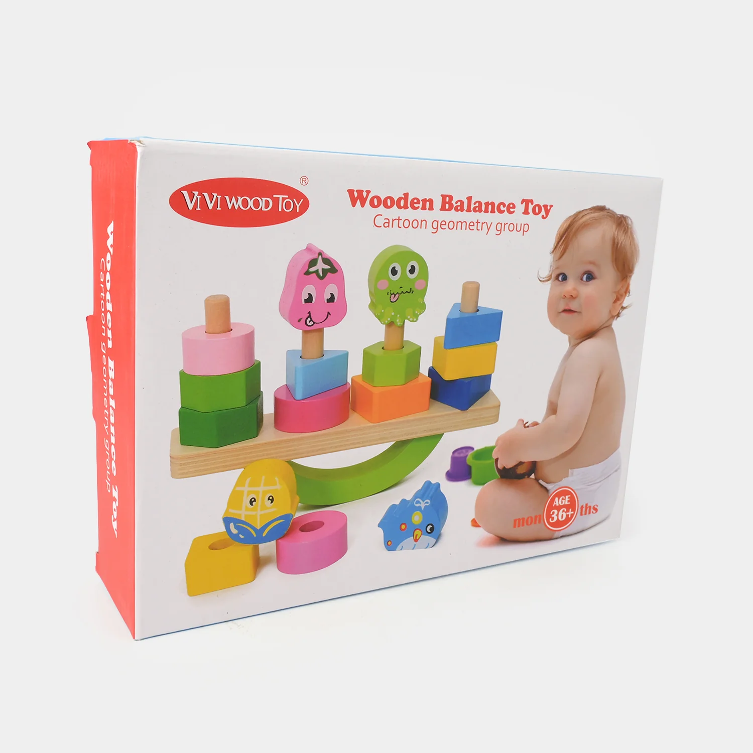 Wooden Balancing Toy & Sort Color Game