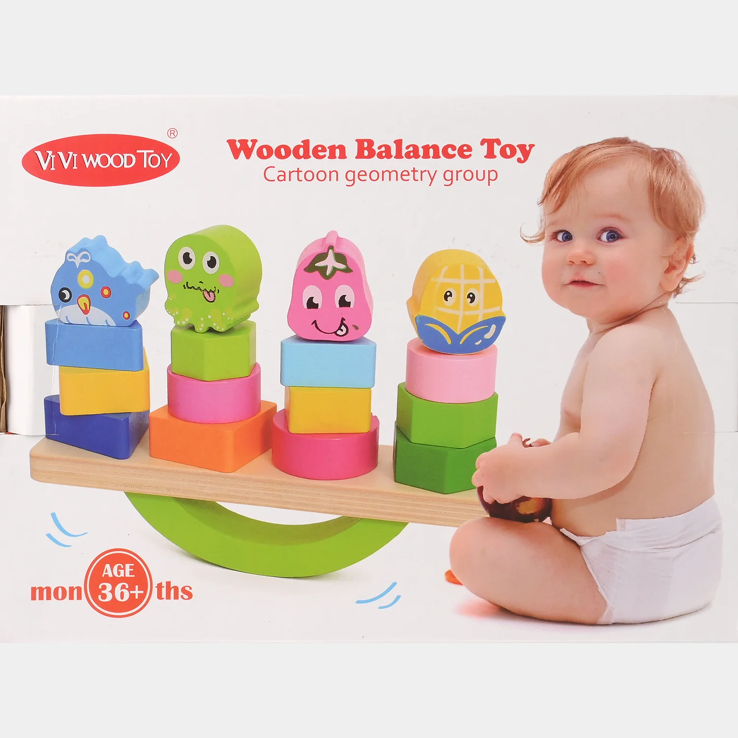 Wooden Balancing Toy & Sort Color Game - Image 3