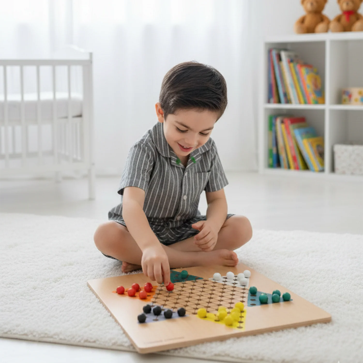 Wooden Checkers Multi Function 2IN1