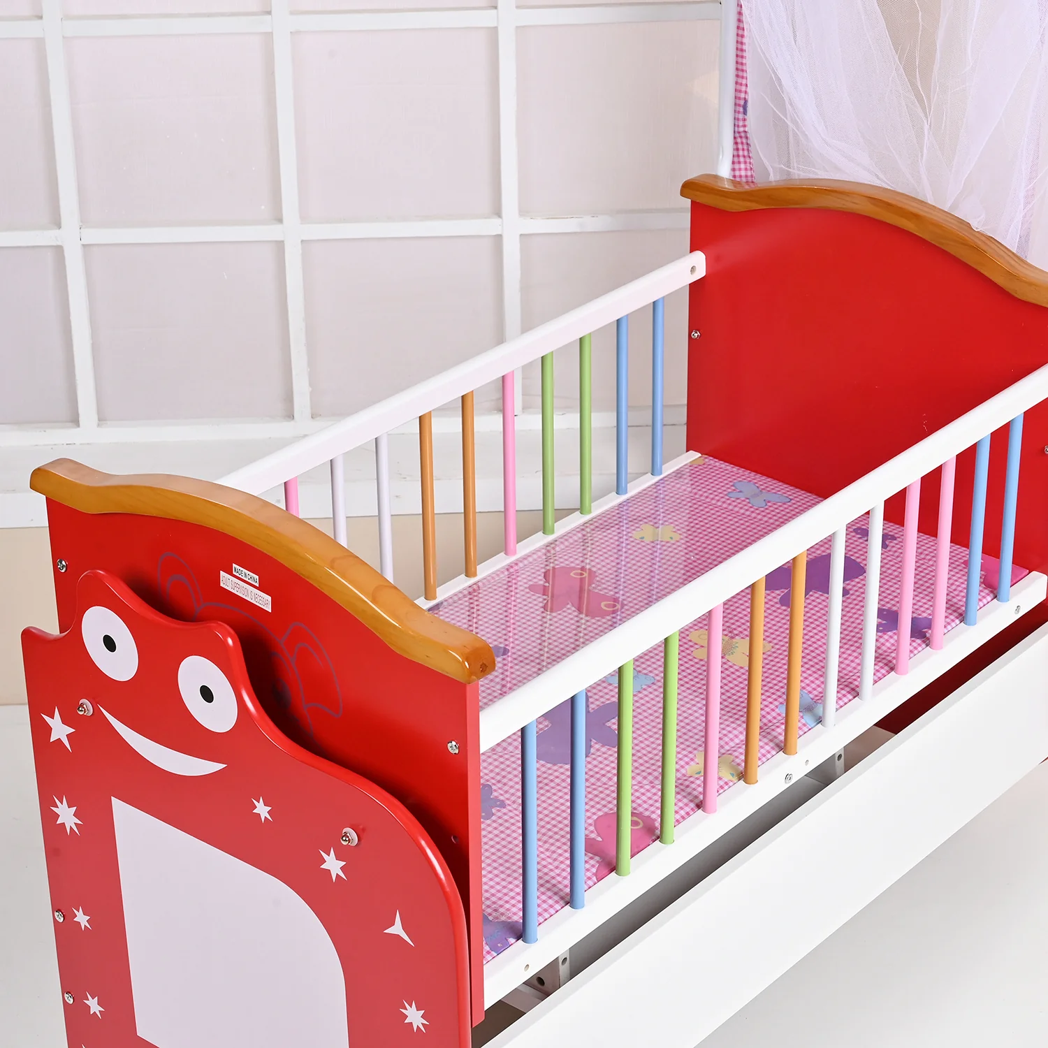 Baby Wooden Swing Cradle | AK006-2 - Image 6