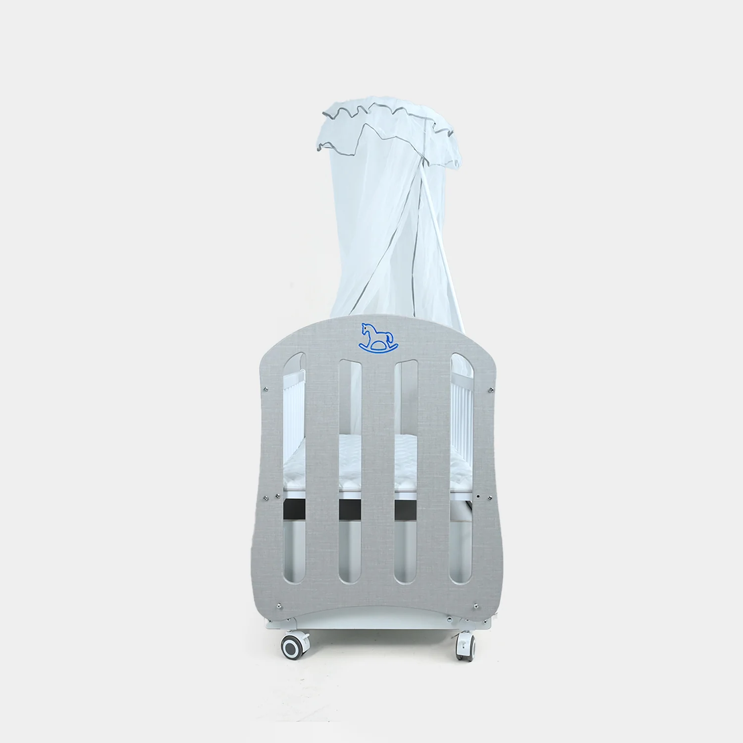 Baby Wooden Swing Cradle | P270 Grey - Image 7