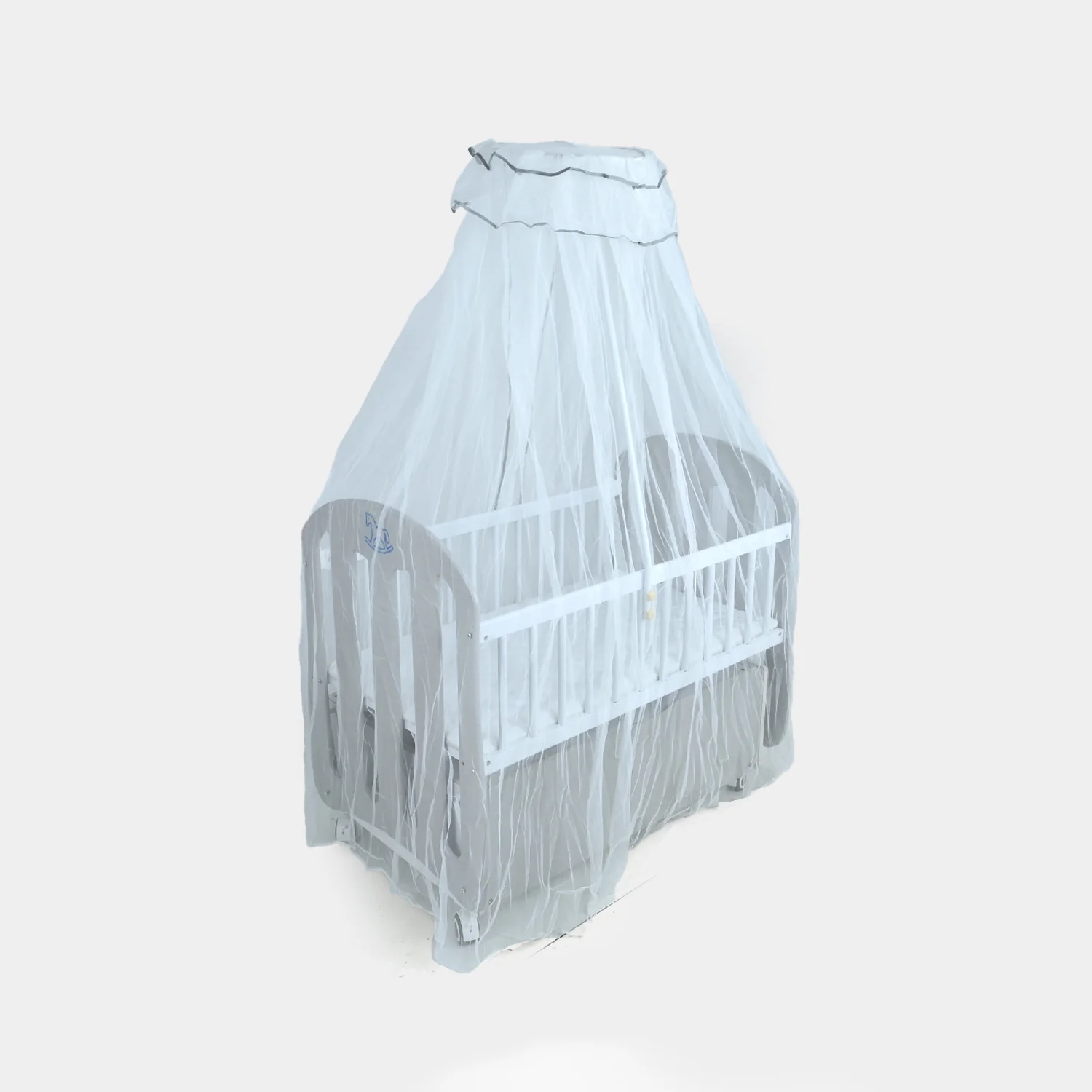 Baby Wooden Swing Cradle | P270 Grey - Image 9