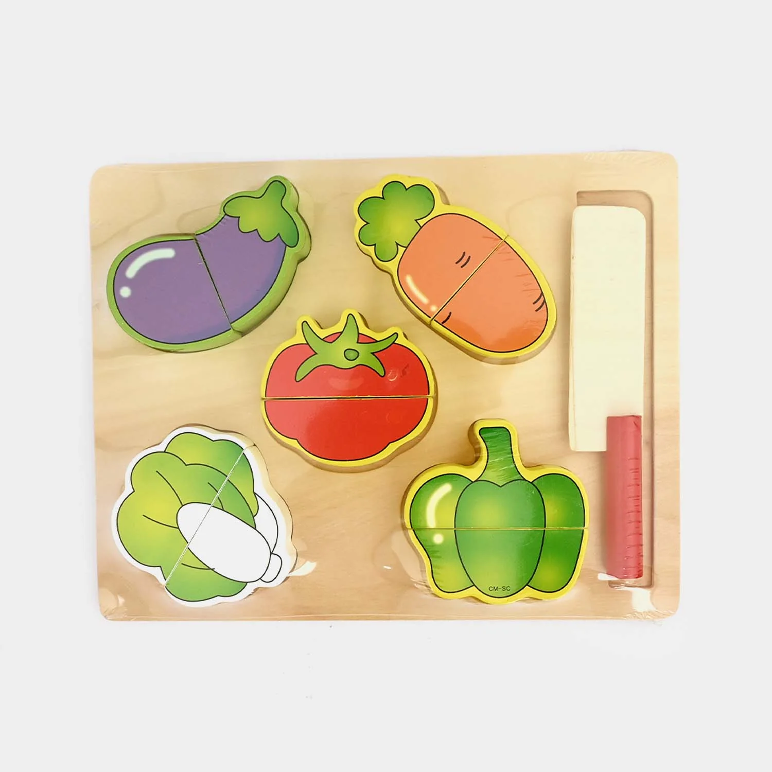 3D Wooden Vegetable Puzzle for Kids