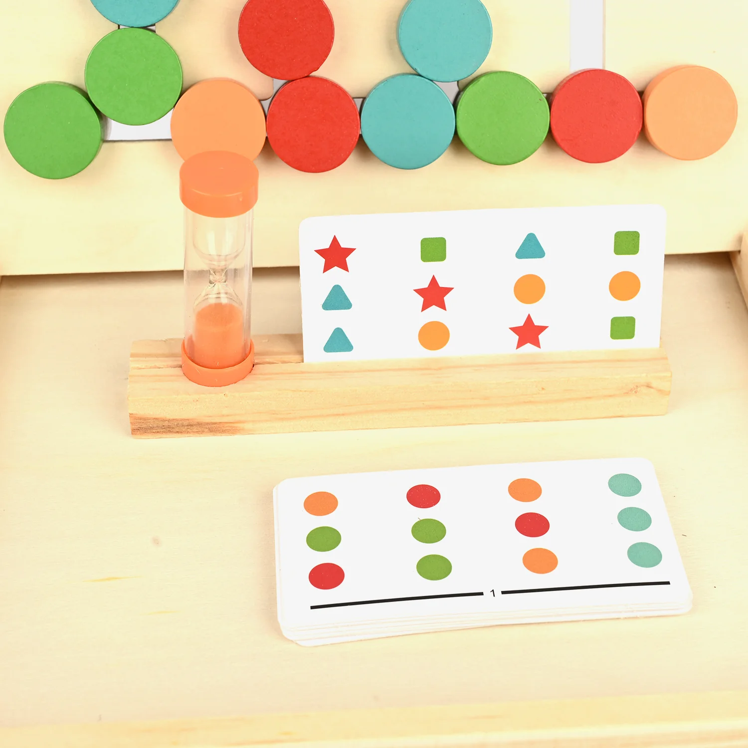 Wooden Four-Color Game for Kids - Image 2