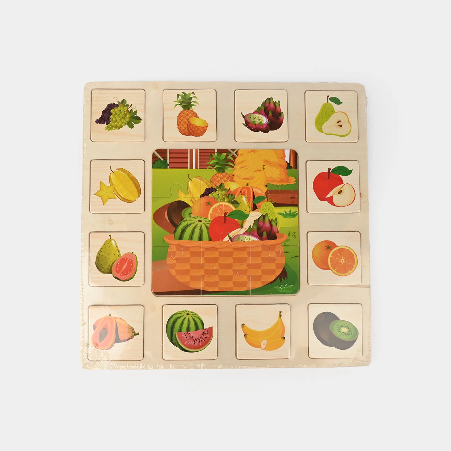 Wooden Fruit Puzzle Learning Board