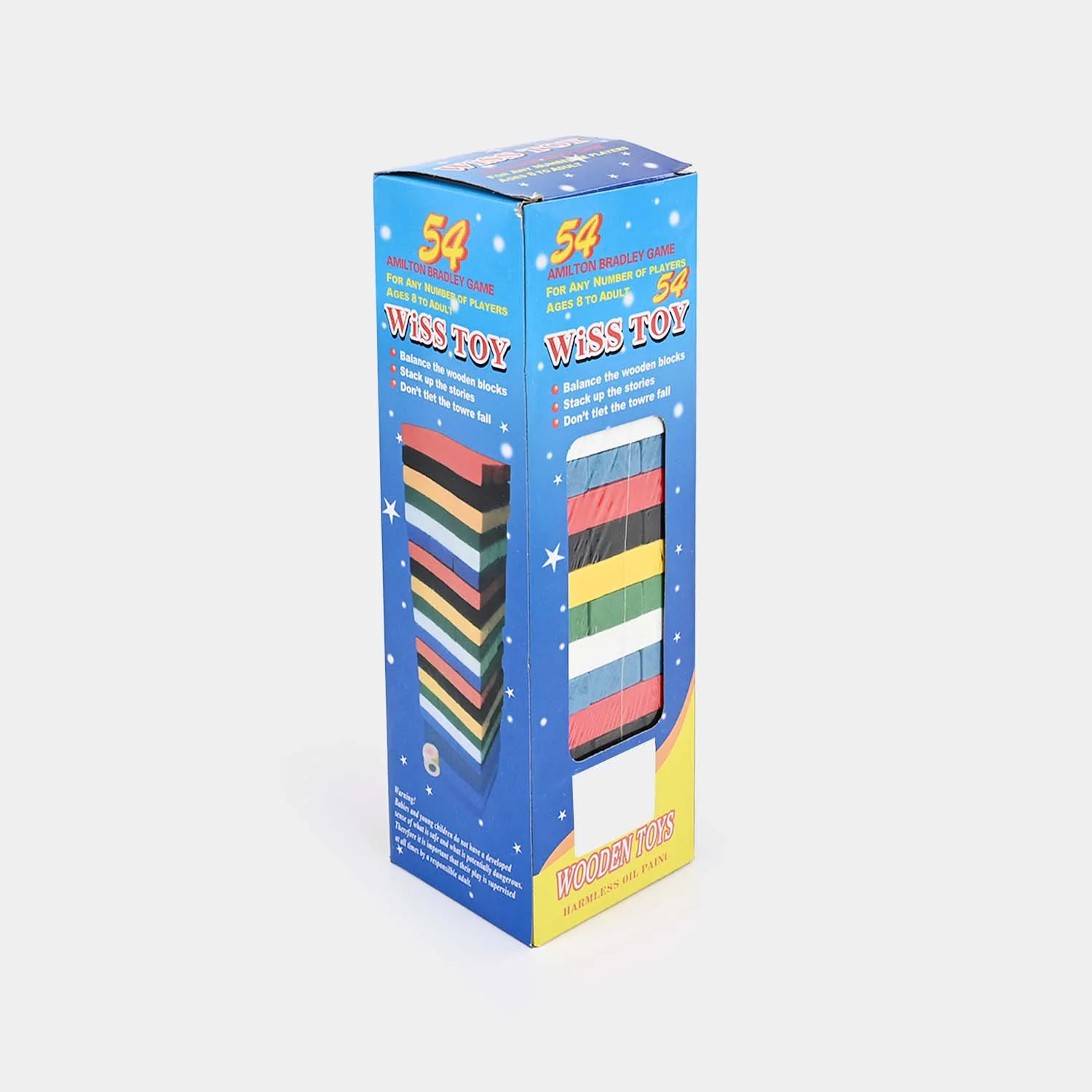 Educational Game Wooden Jenga Wiss Toy for Kids | Large - Image 2