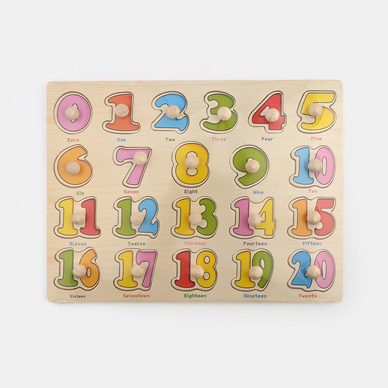 Educational Wooden Number Shape Board Puzzle