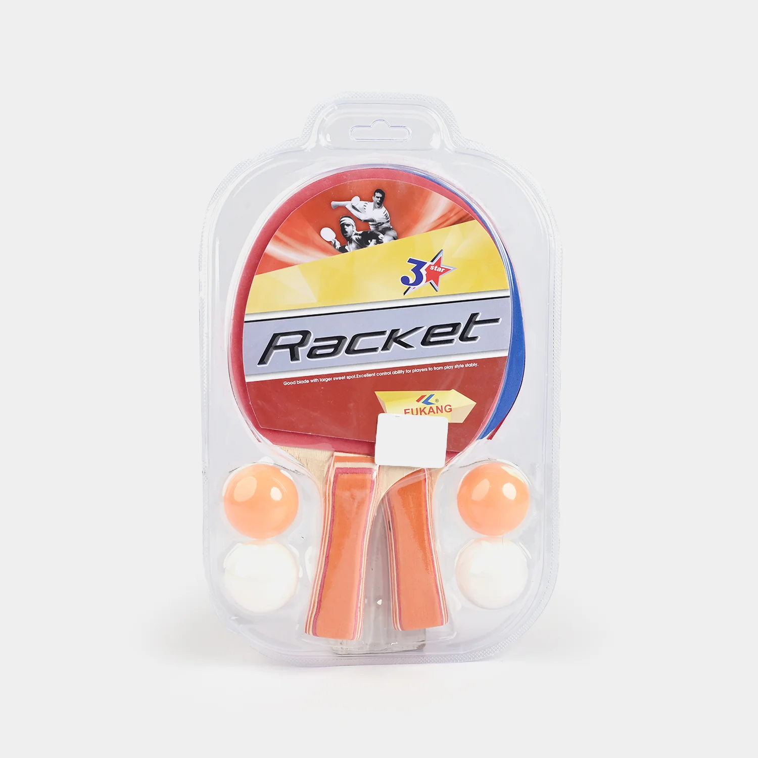 Table Tennis Racket Pair With 2 Balls for Kids