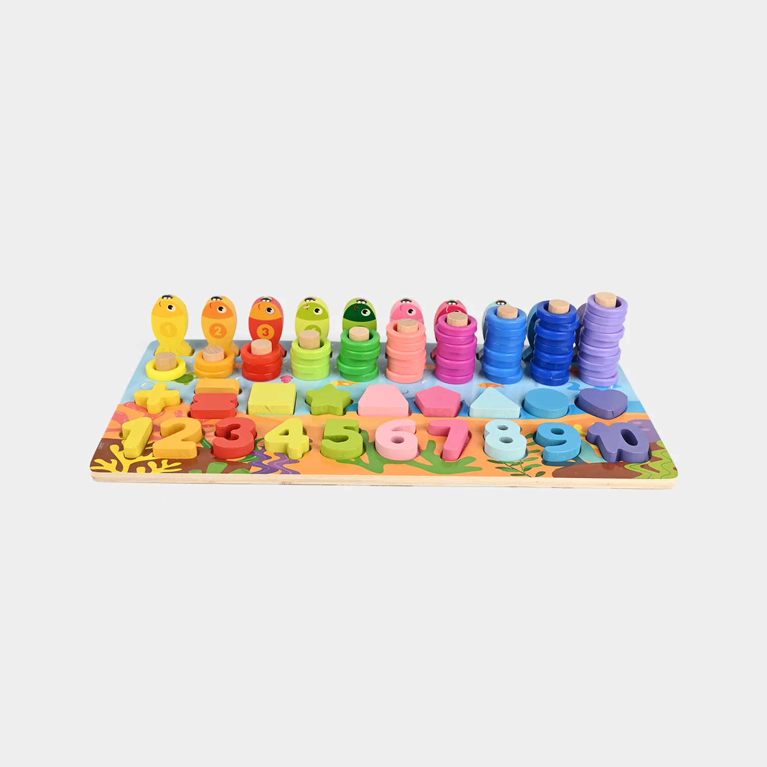 Education Wooden Stacking Montessori Puzzle Set for Kids - Image 3