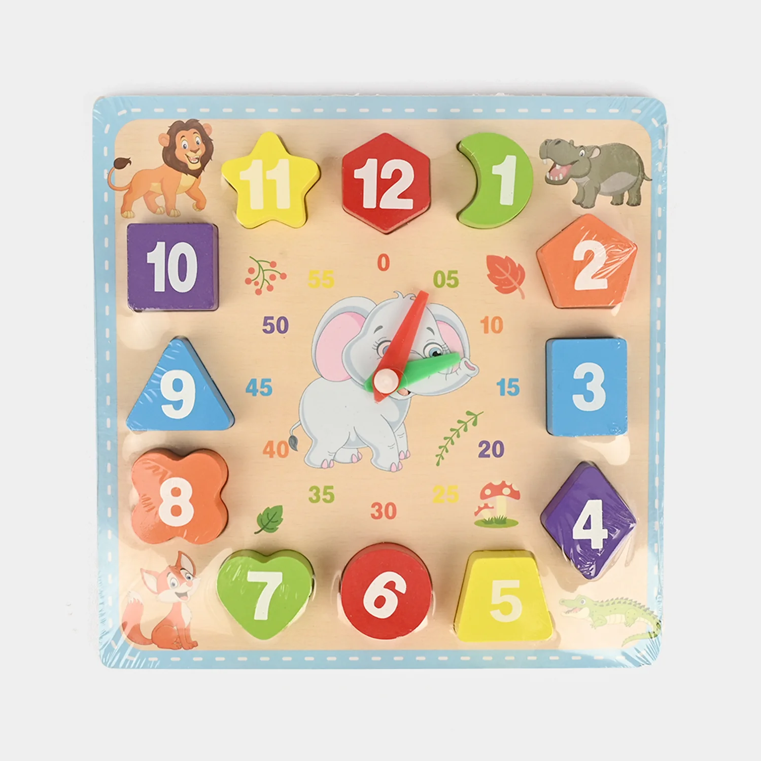 Wooden Clock Puzzle for Kids