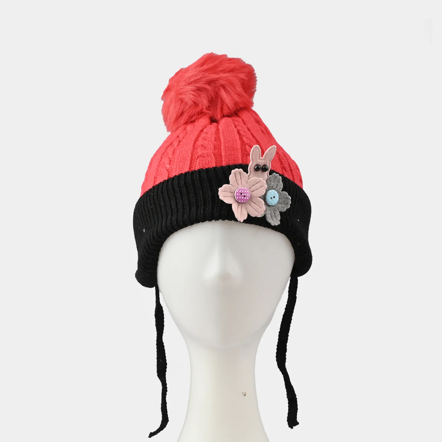 Baby Fancy Winter Woolen Cap | 12-18M - Image 2