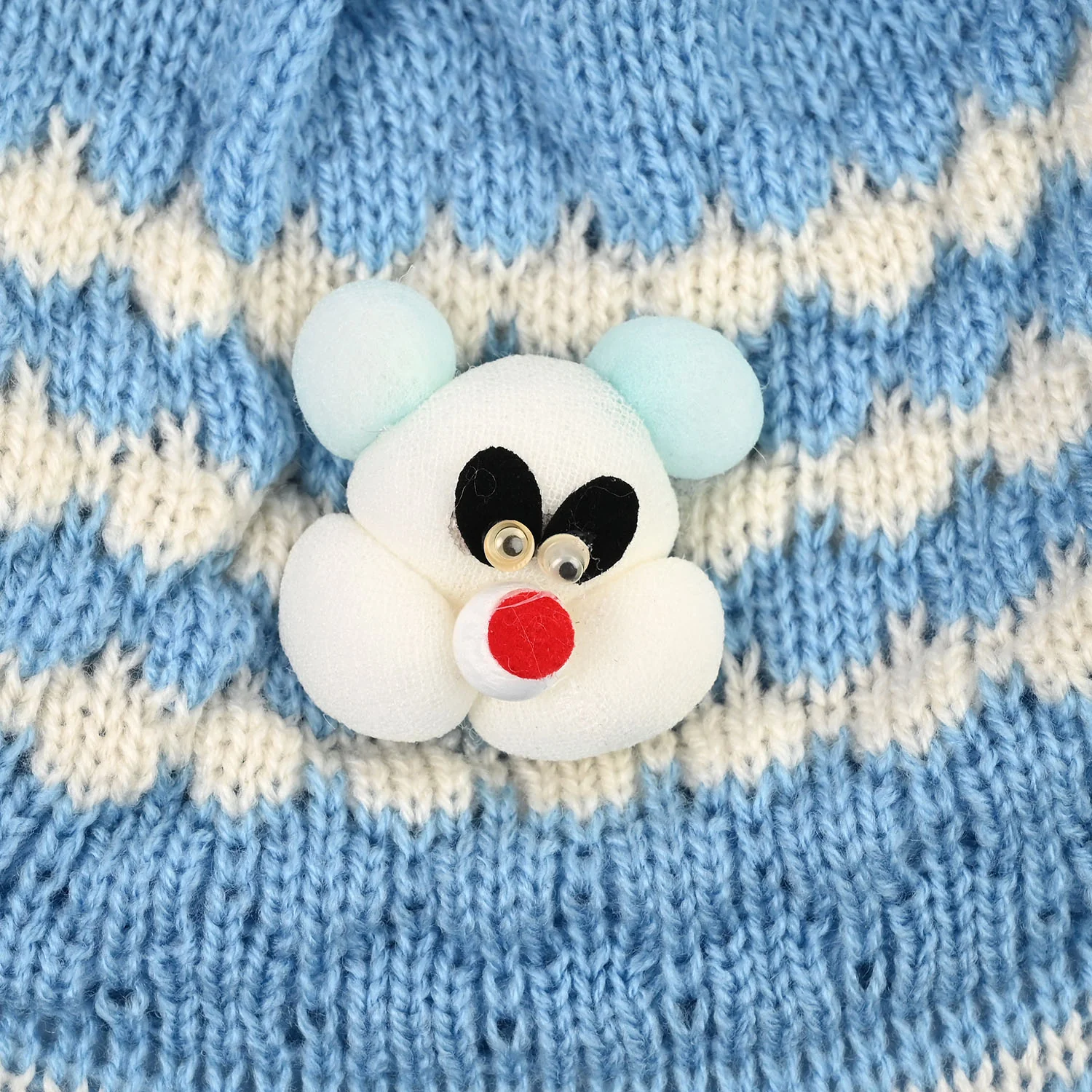 Baby Woolen P Cap Blue - Image 3