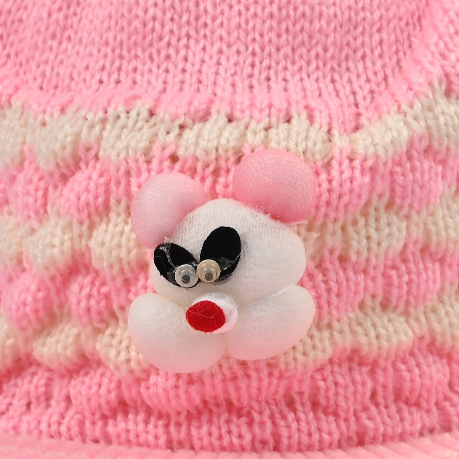 Baby Woolen P Cap Pink - Image 4