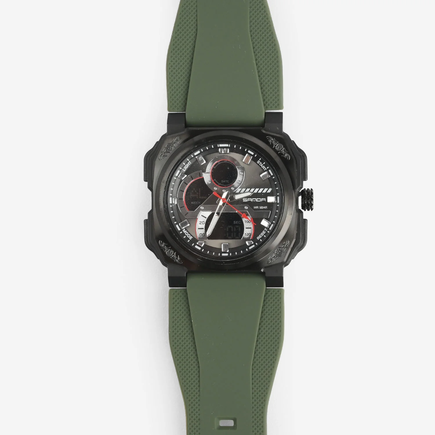 Multi-Function Tactical Dual-Display Wrist Watch