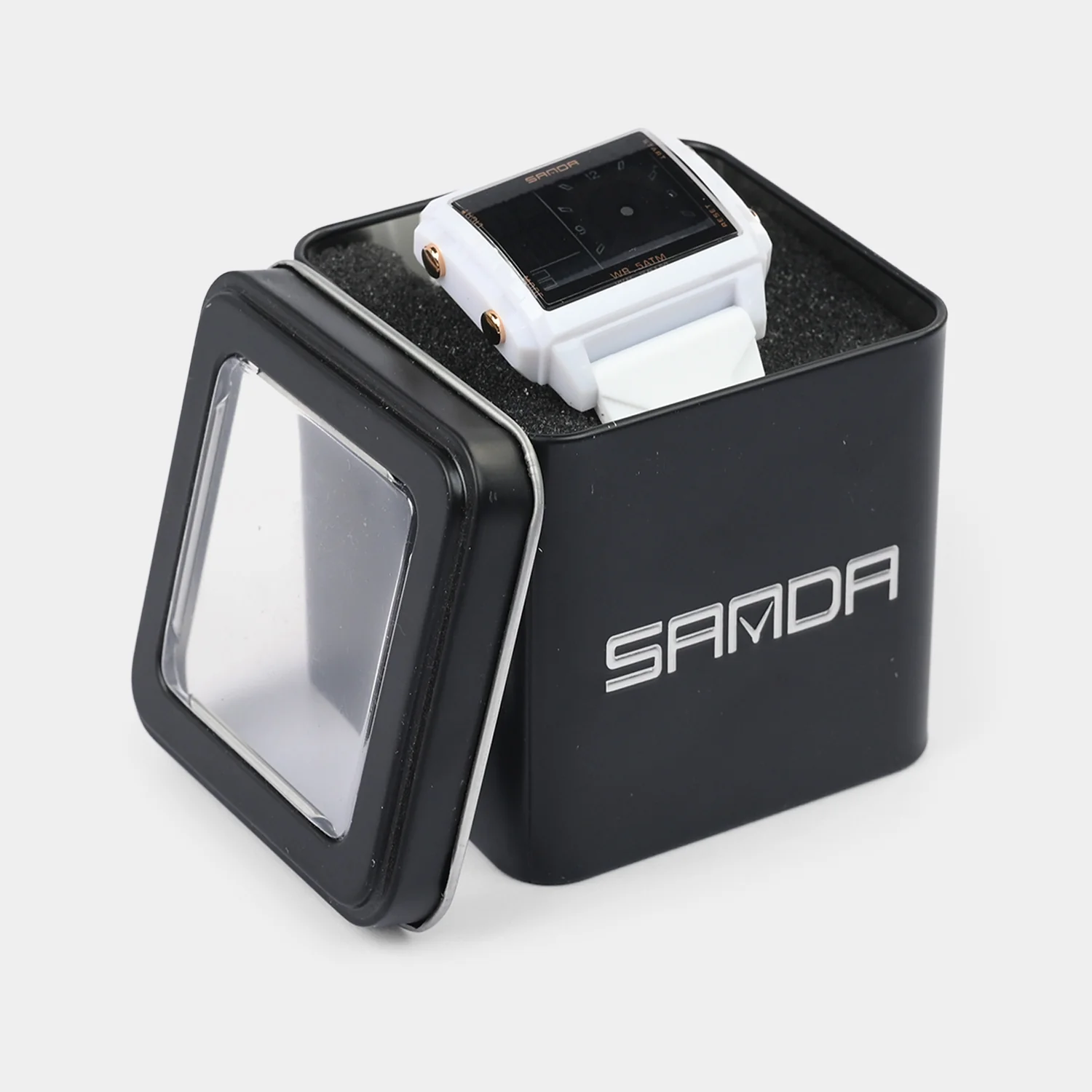 Square Dual-Display Wrist Watch - Image 6
