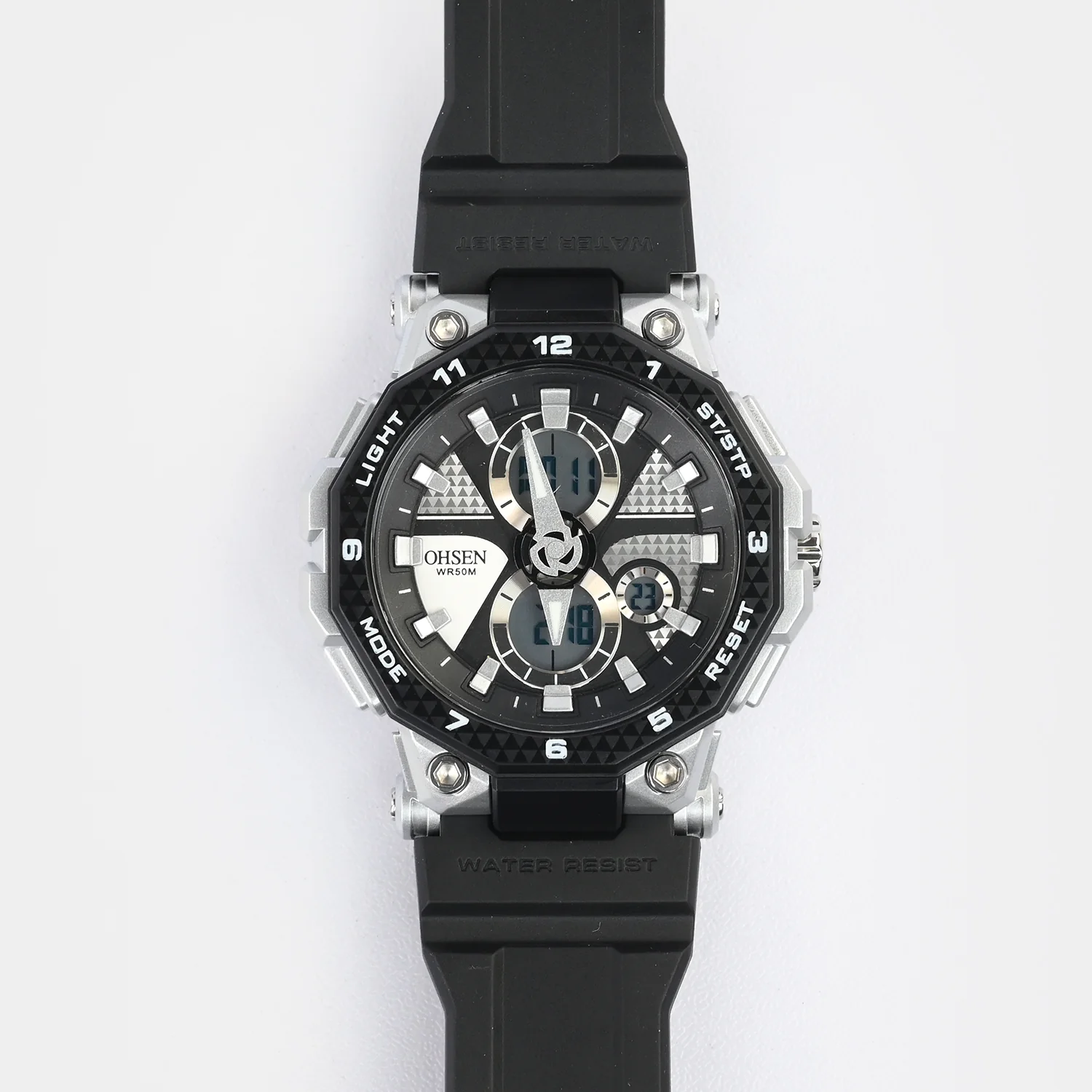 Dual Functionality Sports Digital Wrist Watch