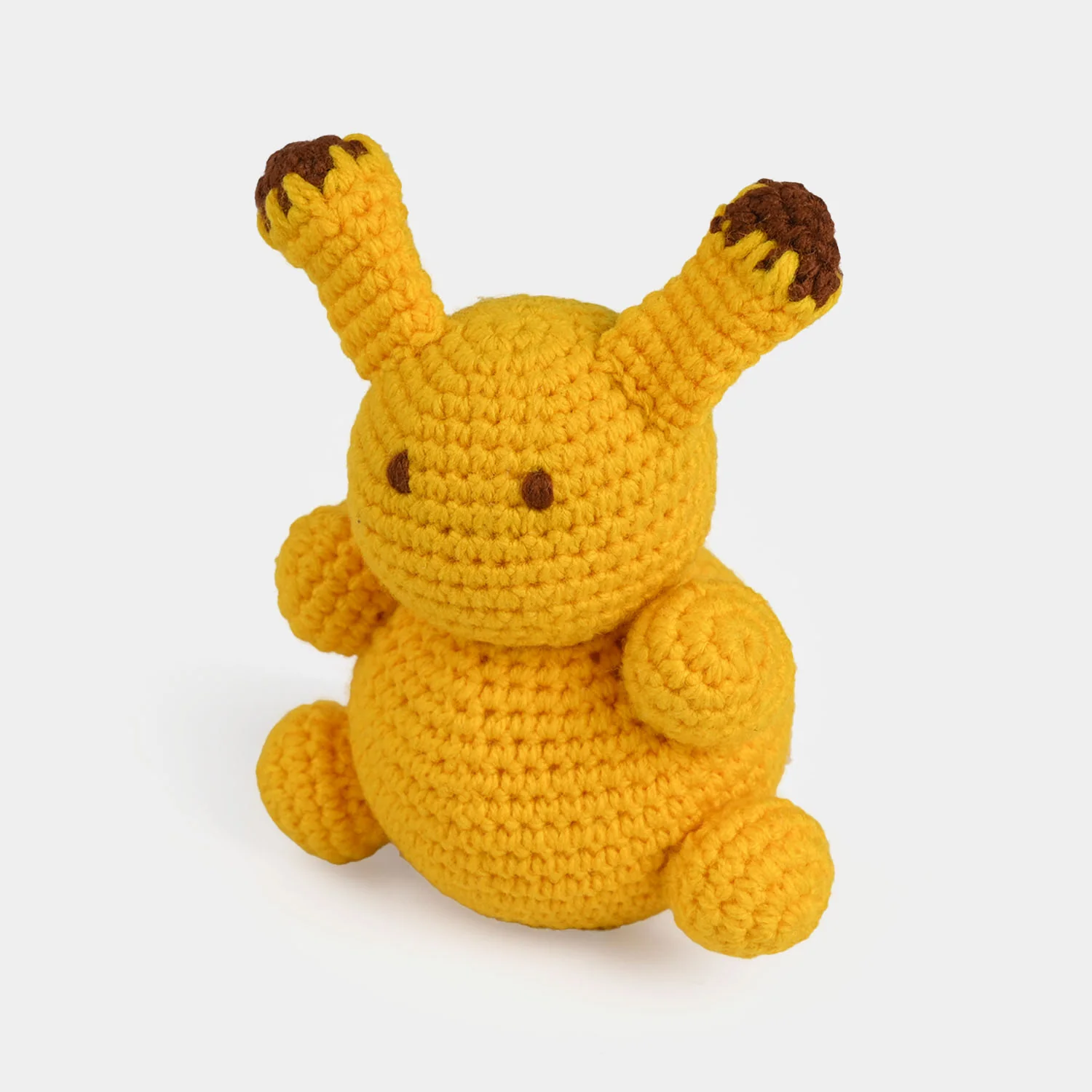 Yellow Bunny Handmade Crochet Stuff Toy - Image 2