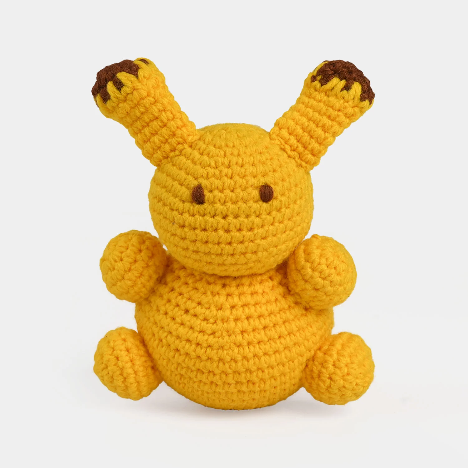 Yellow Bunny Handmade Crochet Stuff Toy - Image 3
